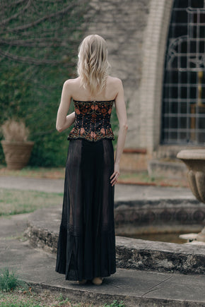 Antique 1910s semi sheer Soutache skirt