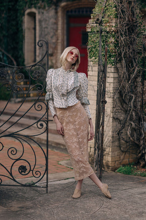 1890s French Victorian dotted bodice