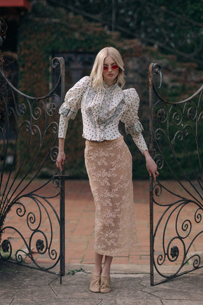 1990s Dolce and Gabbana lace skirt