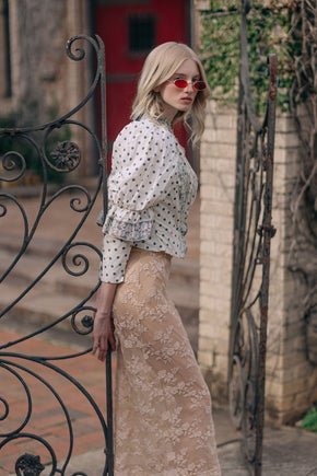 1990s Dolce and Gabbana lace skirt