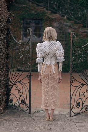 1990s Dolce and Gabbana lace skirt