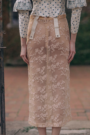 1990s Dolce and Gabbana lace skirt