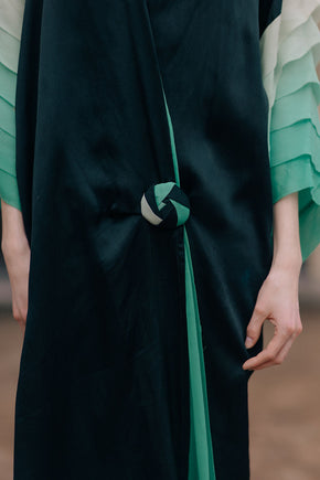 1920s ombré silk art deco robe