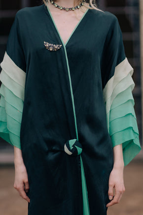 1920s ombré silk art deco robe