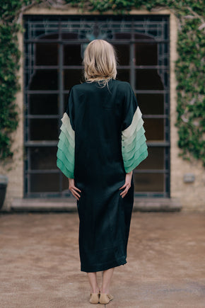 1920s ombré silk art deco robe