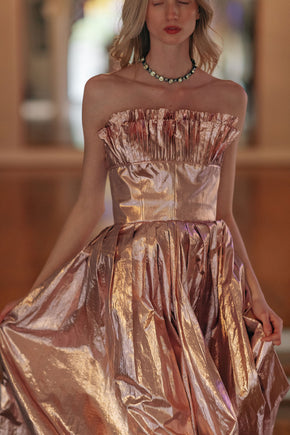 Antique 1940s paste warm rhinestone necklace set