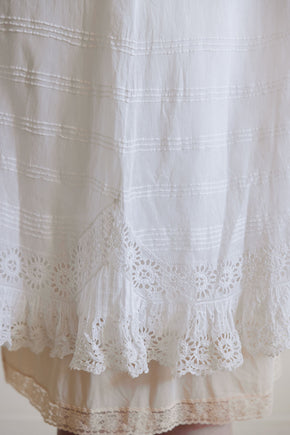1900s eyelet cotton cape, France