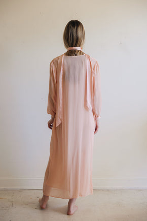 Vintage silk La Perla peignoir set