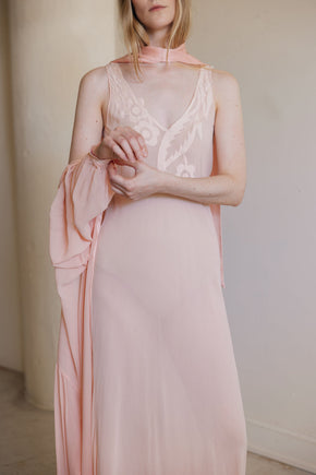 Vintage silk La Perla peignoir set