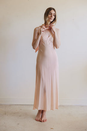 Vintage silk La Perla peignoir set
