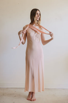 Vintage silk La Perla peignoir set