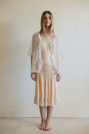 1900s ivory net lace blouse, France