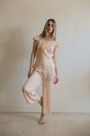 1930s silk lace PJ set