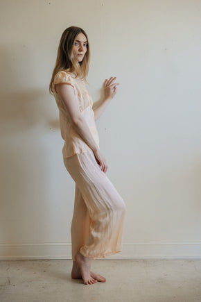 1930s silk lace PJ set