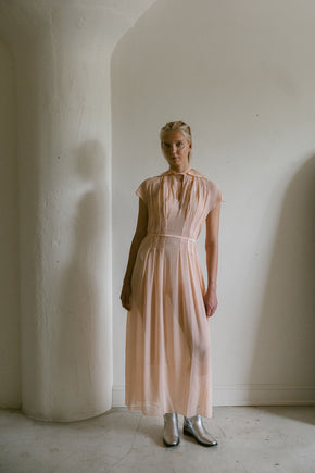 1930s couture silk georgette lingerie gown