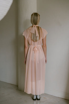 1930s couture silk georgette lingerie gown