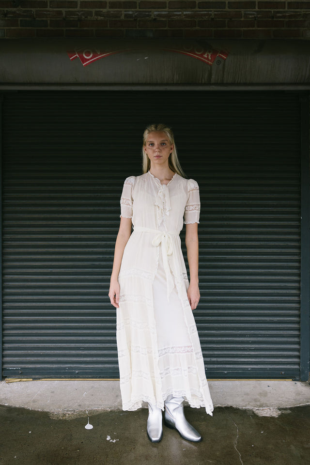 1930s Saks Fifth Avenue bridal peignoir set