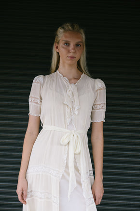 1930s Saks Fifth Avenue bridal peignoir set