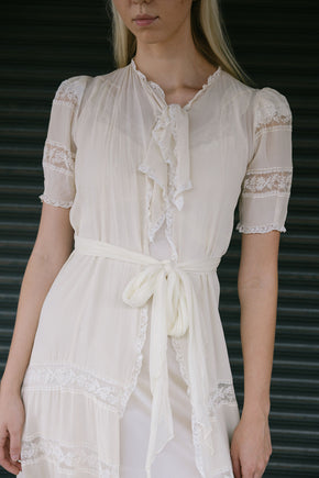 1930s Saks Fifth Avenue bridal peignoir set