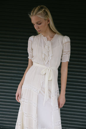 1930s Saks Fifth Avenue bridal peignoir set