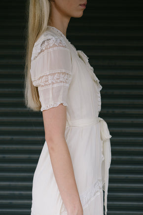 1930s Saks Fifth Avenue bridal peignoir set