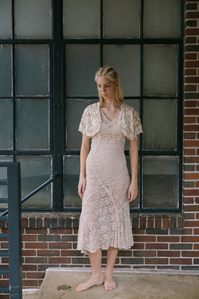 1900s embroidered net bolero