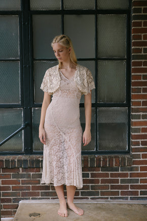 1900s embroidered net bolero