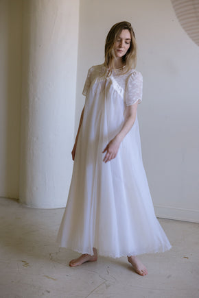 1950s ivory bridal lace trousseau set