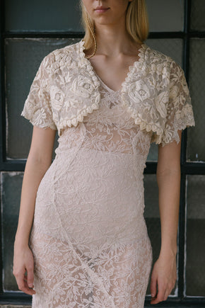 1900s embroidered net bolero