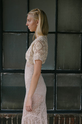 1900s embroidered net bolero