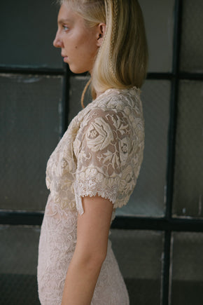 1900s embroidered net bolero