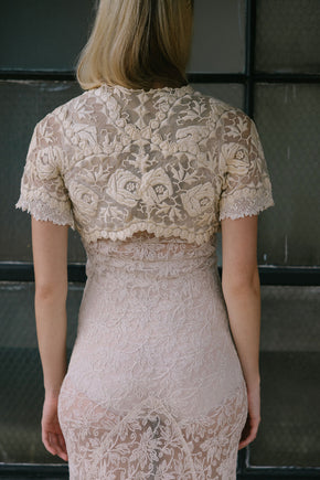 1900s embroidered net bolero
