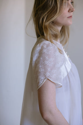 1950s ivory bridal lace trousseau set