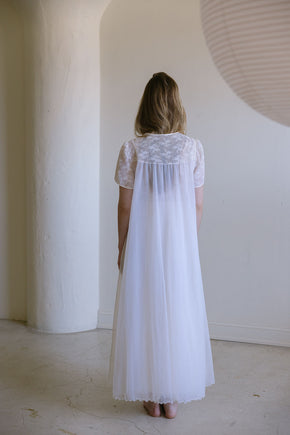 1950s ivory bridal lace trousseau set