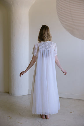 1950s ivory bridal lace trousseau set