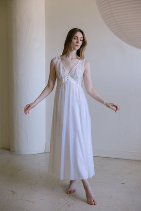 1950s ivory bridal lace trousseau set