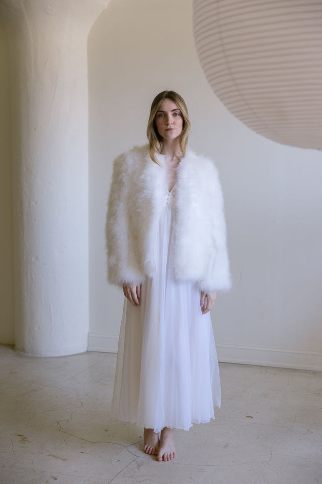 Vintage 1960s Neiman Marcus Marabou coat