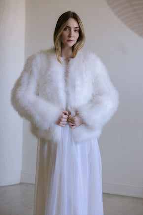 Vintage 1960s Neiman Marcus Marabou coat