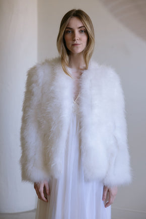 Vintage 1960s Neiman Marcus Marabou coat