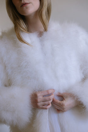 Vintage 1960s Neiman Marcus Marabou coat