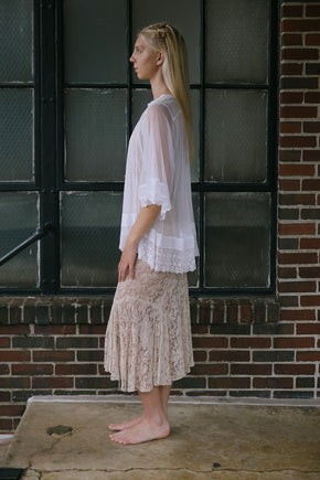 1910s net lace tunic blouse
