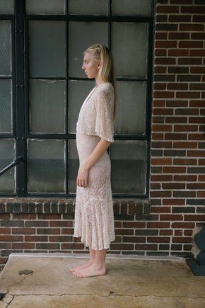 1930s lace bed jacket