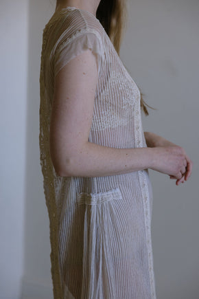1920s net & Burrato Lace dress