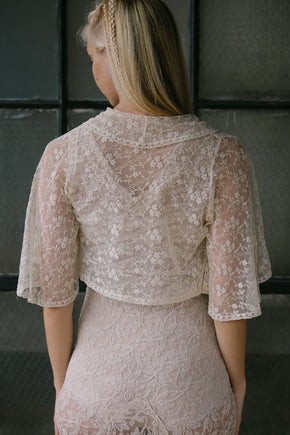 1930s lace bed jacket