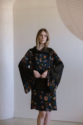 1920s silk lamé cocoon coat