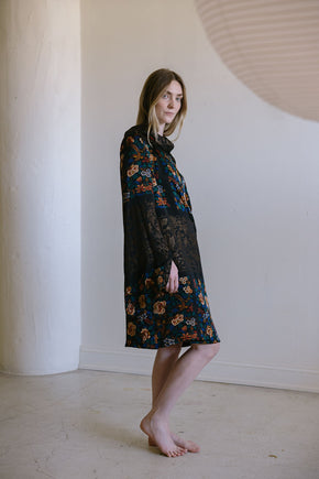 1920s silk lamé cocoon coat