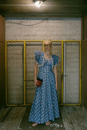 1930s picnic puff sleeve gown set