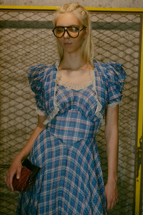 1930s picnic puff sleeve gown set
