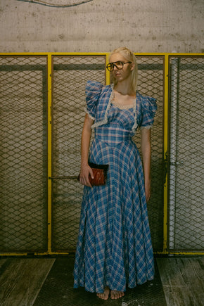 1930s picnic puff sleeve gown set