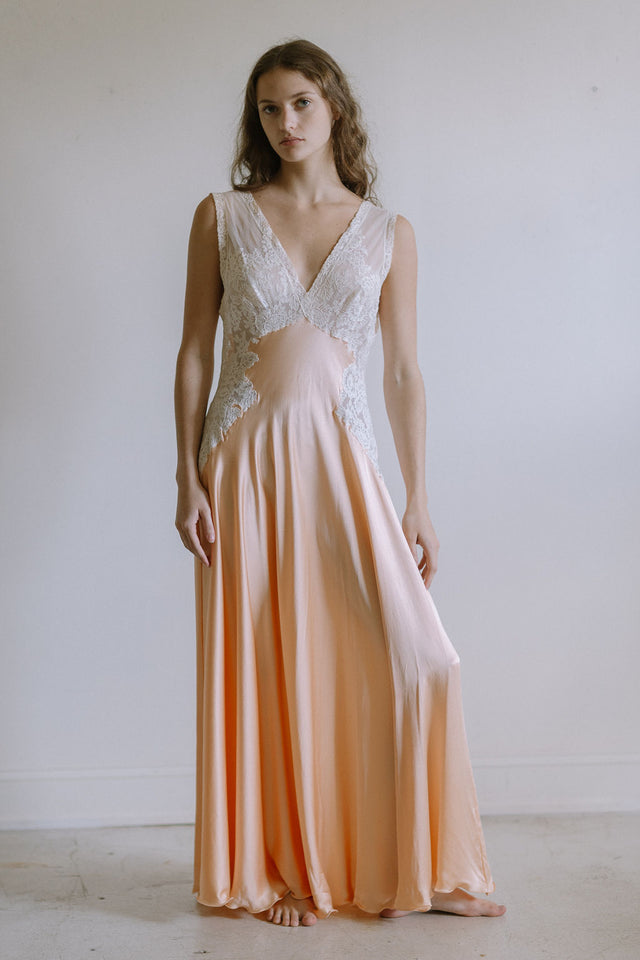 Vintage 1990s Italian handmade designer nightgown
